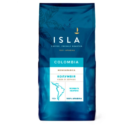 Кофе ISLA Monoarabica Колумбия Нариньо в зернах 150 г - Фото 1 Кофе ISLA Monoarabica Колумбия Нариньо в зернах 150 г - изображение 1
