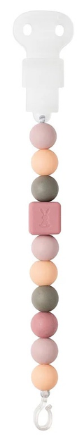 Zawieszka do smoczka Nattou Silicone Pomarańczowa 25 cm 877350 (5414673877350) - obraz 1