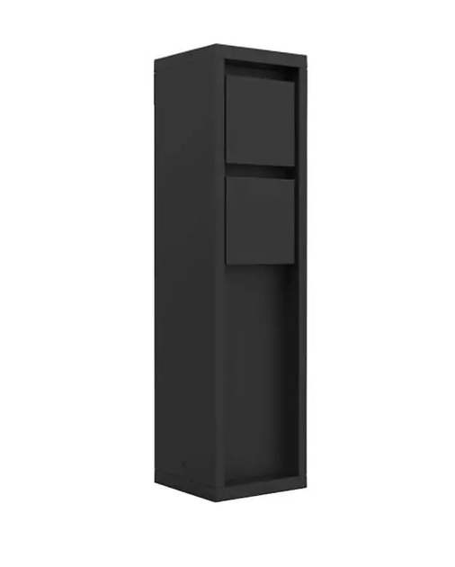 Стовпчик з розетками вуличний чорний 3500W IP54 LUTEC Mains 80*80*310mm 9702201012 - зображення 2