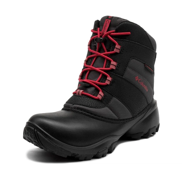 Детские зимние ботинки для девочки Columbia Youth Rope Tow III Waterproof Snow 33 черные (BC1322-089) - изображение 3