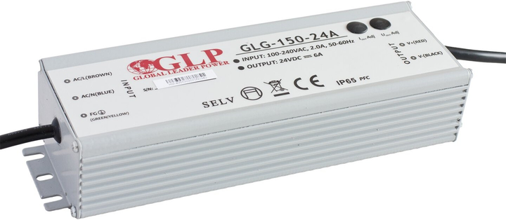 Zasilacz GLP LED Driver Constant Voltage PFC 150W, 24V, 6.3A GLG-150-24A (5902135112342) - obraz 1