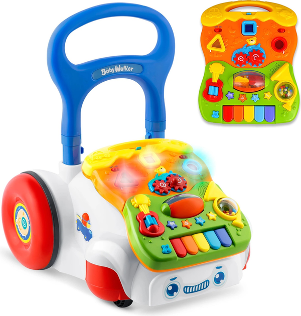 Навчальні ходунки з музикою Ricokids 2 в 1 RK-744 Білі (5903890616373) - зображення 3