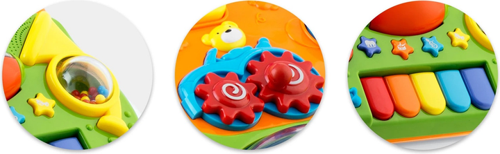 Навчальні ходунки з музикою Ricokids 2 в 1 RK-744 Білі (5903890616373) - зображення 7