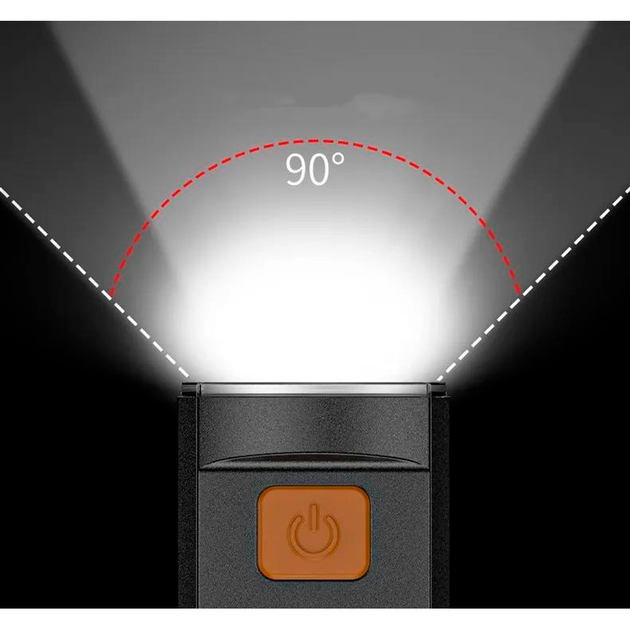 Велофонарь 604-LED, 100LUM, водонепроницаемый, Li-Ion аккумулятор, ЗУ Type-C - изображение 3