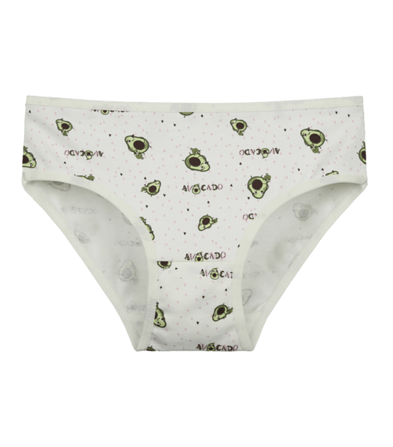 Трусы слипы для девочки с принтом AVOCADO - Donella - 4171953AV - 86-92 см - Молочный - Фото 1 Трусы слипы для девочки с принтом AVOCADO - Donella - 4171953AV - 86-92 см - Молочный - изображение 1