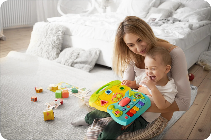 Навчальні ходунки з музикою Ricokids 2 в 1 RK-744 Бірюзові (5903890616380) - зображення 12