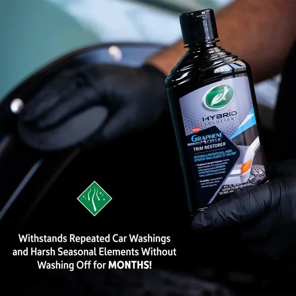 Поліроль-реставратор пластику і шин Turtle Wax HS Trim Restorer Ceramic & Acrylic 300 мл, відновлення кольору, захист - зображення 3