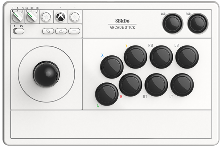 Kontroler 8BitDo Arcade Stick Xbox/PC White (RET00364) - obraz 1