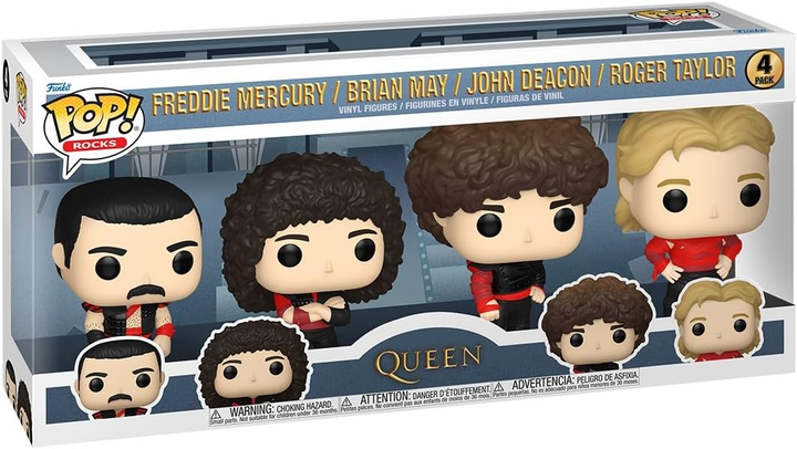 Zestaw figurek Funko Pop! Rocks: Queen 4-Pack Radio Gaga (889698706025) - obraz 1