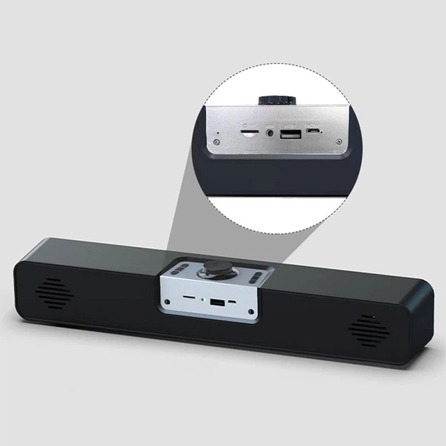 Портативная колонка с Bluetooth и часами, SOUNDBAR Q10, беспроводная акустика с будильником - изображение 3
