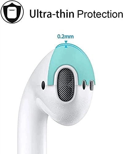 Амбушюры для наушников AirPods 1/2 силиконовые накладки сменные ушные вкладыши аксессуары бирюзовые - изображение 6