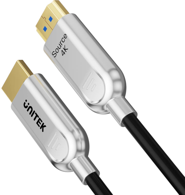 Kabel Unitek HDMI - HDMI 2.0 4K 60Hz 30m Silver-Black (C11092ASL01-30M) - obraz 3
