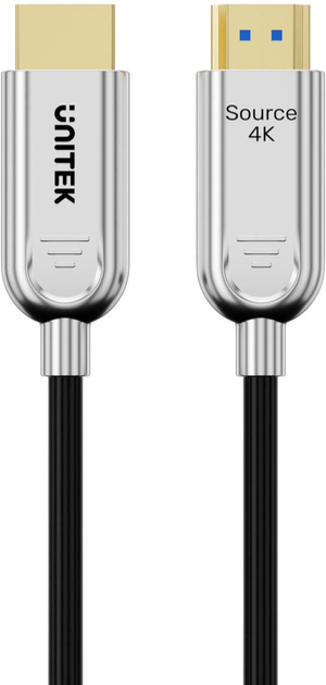 Kabel Unitek HDMI - HDMI 2.0 4K 60Hz 12m Silver-Black (C11072BK03-12M) - obraz 2