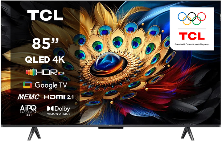 Телевізор TCL QLED 85" 85C655 - зображення 1