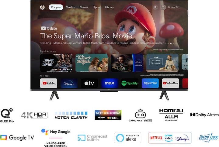Телевізор TCL QLED 85" 85C655 - зображення 10