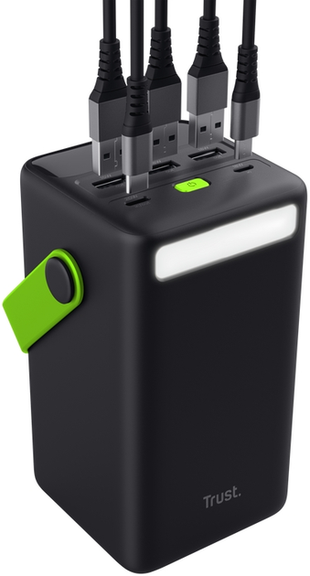 Powerbank Trust Redoh XXL Fast Power Bank 50000 mAh Black (TR25196) - obraz 5