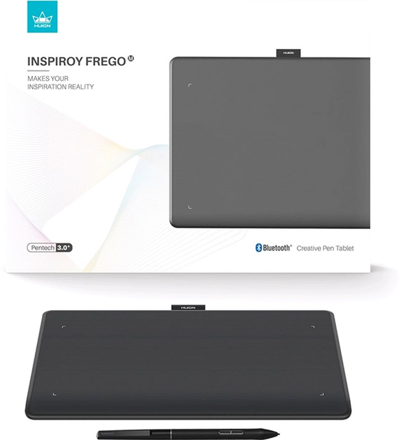 Tablet graficzny Huion Inspiroy Frego M + rękawiczka (6930444805531) - obraz 4