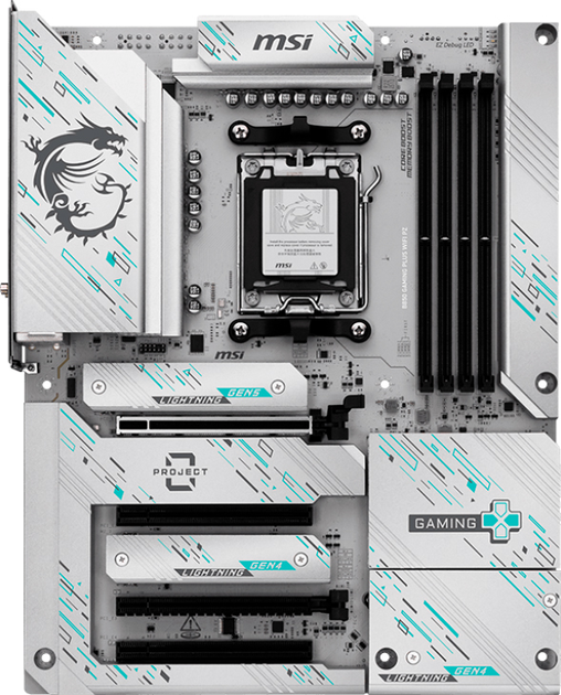 Płyta główna MSI B850 GAMING PLUS WIFI PZ (sAM5, AMD B850, PCI-Ex16) - obraz 1