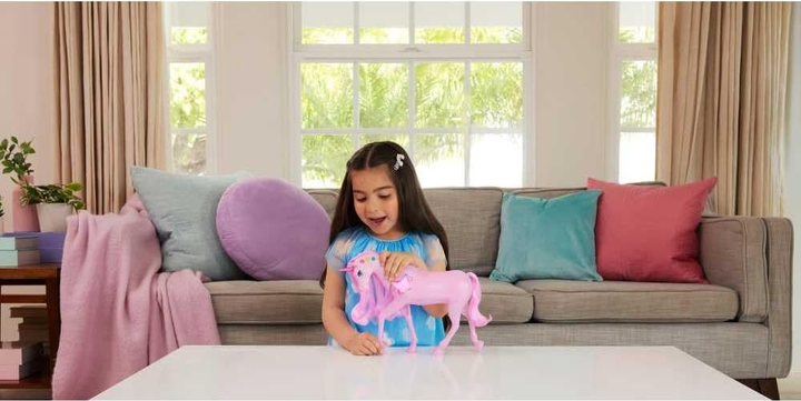 Interaktywny jednorożec Barbie Sparkle Lights z 20 efektami JCP78 (0194735274727) - obraz 7