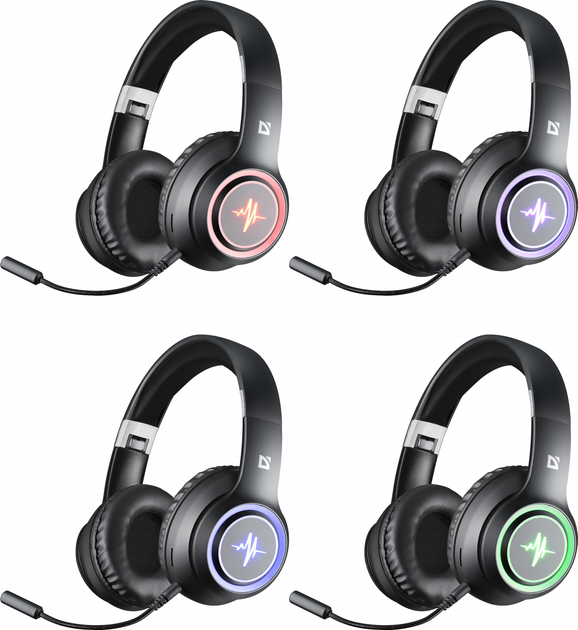Навушники Defender FreeMotion B571 Black LED Bluetooth (4745090822472) - зображення 2