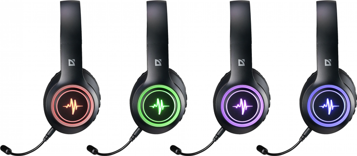 Навушники Defender FreeMotion B571 Black LED Bluetooth (4745090822472) - зображення 4