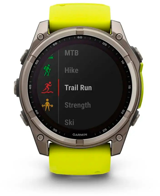 Смарт-годинник Garmin fenix 8 51mm Solar Sapphire Titanium With An Amp Yellow and Graphite Silicone Band (010-02907-21) - зображення 5