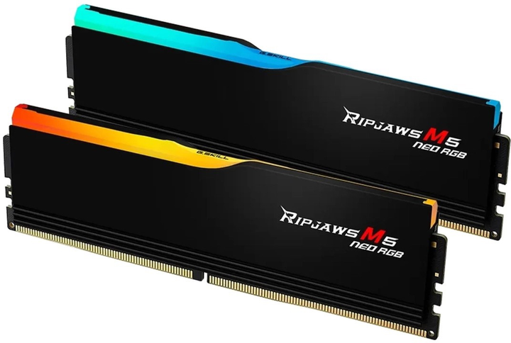 Pamięć RAM G.Skill DDR5-6000 65536MB PC5-48000 (Kit of 2x32768MB) Ripjaws M5 Neo RGB Black (F5-6000J3636F32GX2-RM5NRK) - obraz 3
