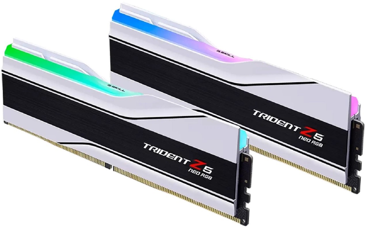 Pamięć RAM G.Skill DDR5-6400 32768MB PC5-51200 (Kit of 2x16384MB) Trident Z5 Neo RGB White (F5-6400J3039G16GX2-TZ5NRW) - obraz 2