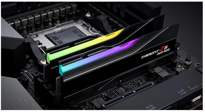 Pamięć RAM G.Skill DDR5-6400 32768MB PC5-51200 (Kit of 2x16384MB) Trident Z5 Neo RGB Black (F5-6400J3039G16GX2-TZ5NR) - obraz 4