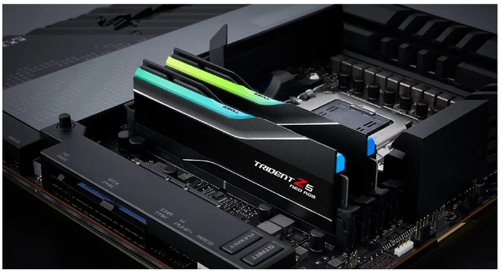 Pamięć RAM G.Skill DDR5-6400 32768MB PC5-51200 (Kit of 2x16384MB) Trident Z5 Neo RGB Black (F5-6400J3039G16GX2-TZ5NR) - obraz 5