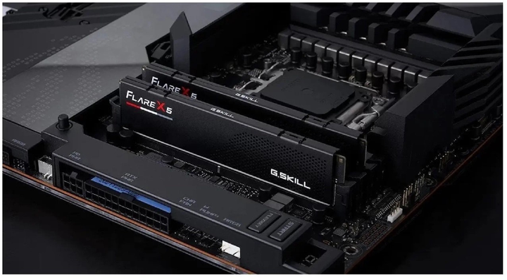 Pamięć RAM G.Skill DDR5-6400 32768MB PC5-51200 (Kit of 2x16384MB) Flare X5 Black (F5-6400J3240G16GX2-FX5) - obraz 6