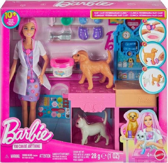 Zestaw do zabawy Barbie U weterynarza JFX93 (0194735308309) - obraz 1