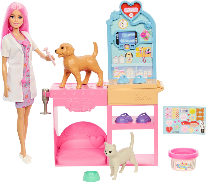 Zestaw do zabawy Barbie U weterynarza JFX93 (0194735308309) - obraz 2