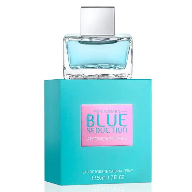 Туалетна вода для жінок Antonio Banderas Blue Seduction woman 50 ml - Фото 1 Туалетна вода для жінок Antonio Banderas Blue Seduction woman 50 ml - зображення 1