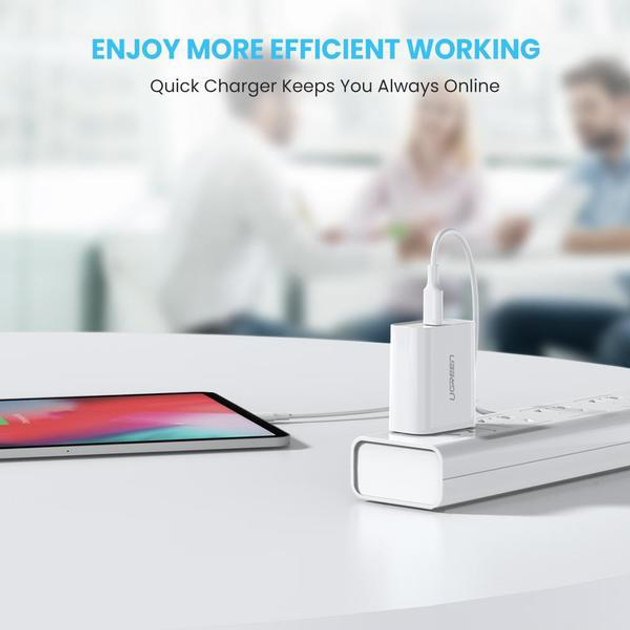 Ładowarka sieciowa Ugreen CD137 Type-C PD 18 W White (6957303864508) - obraz 5
