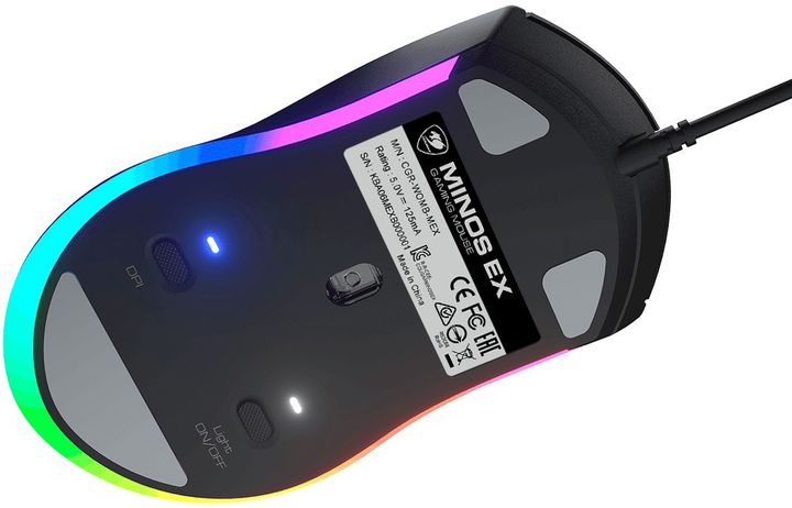 Миша Cougar Minos EX USB Black (CGR-WOMB-MEX) - зображення 5