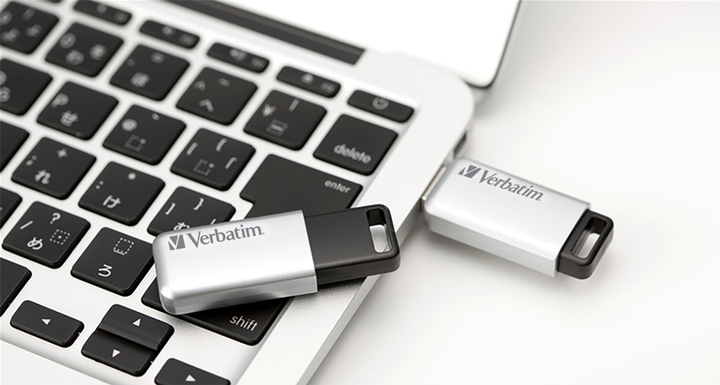 Флеш памʼять USB Verbatim Secure Pro 32GB USB 3.2 Gen1 Silver/Black (0023942986652) - зображення 3