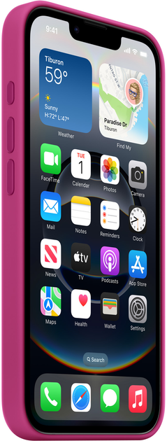 Panel Apple Silicone do Apple iPhone 16e Fuchsia (MD3W4ZM/A) - obraz 3