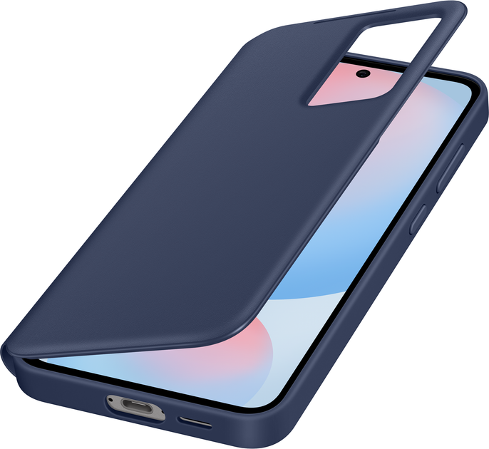 Чохол-книжка Samsung Smart View Wallet Case для Samsung Galaxy S24 FE Blue (EF-ZS721CLEGWW) - зображення 4