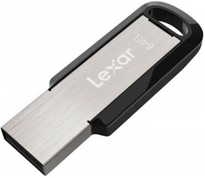Pamięć USB USB Lexar JumpDrive M400 64GB USB 3.0 Black/Silver (LJDM400064G-BNBNG) - obraz 3