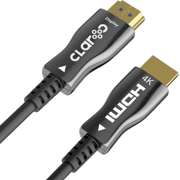 Кабель Claroc HDMI - HDMI 2.0 AOC 4K 60Hz 15m Black (FEN-HDMI-20-15M) - зображення 3