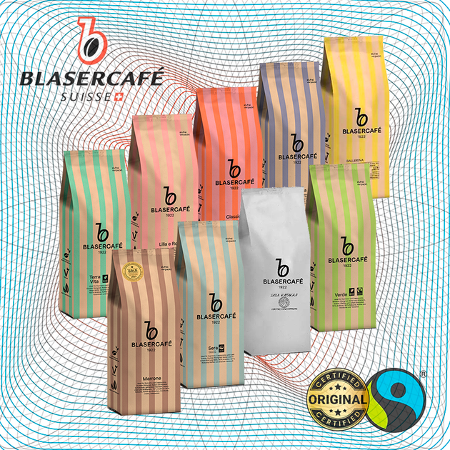 Кофе BLASER зерновой, 3 вкуса в подарочной упаковке, премиум-набор Cafe de Colambia / Cote dazure / Terra Vita Bio, 3х250 гр. - изображение 3