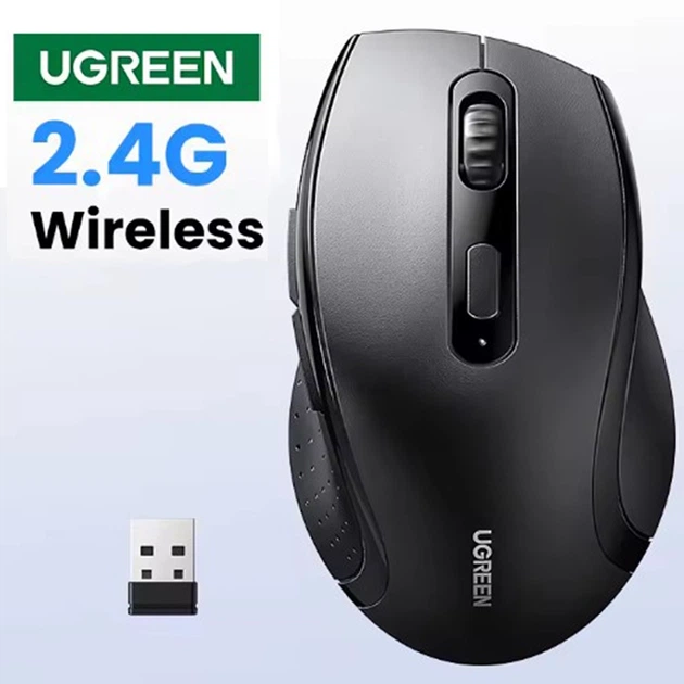 Мышь беспроводная Ugreen M511 1600 DPI USB 2.4G Черный (1015-795-00) - изображение 11