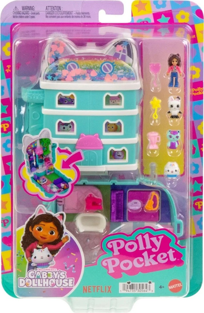Ігровий набір Gabby's Dollhouse Котячий будиночок Габбі Polly Pocket JFV02 (0194735305643) - зображення 1