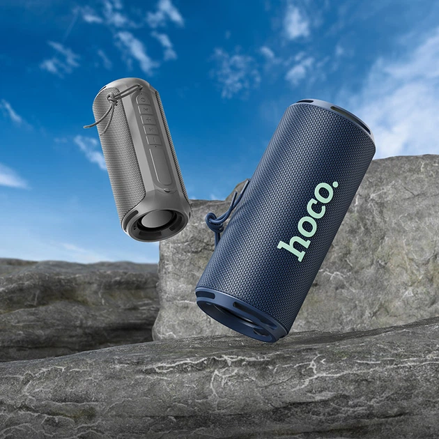 Портативна Bluetooth колонка HOCO HC27 AUX, FM-радіо, TF-карти пам'яті, USB-флешки Чорний - зображення 8