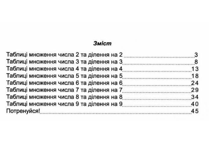 Вивчаю таблицю множення легко Посібник для учнів 2 та 3 класів Нова школа Козак - Фото 3 Вивчаю таблицю множення легко Посібник для учнів 2 та 3 класів Нова школа Козак - зображення 3