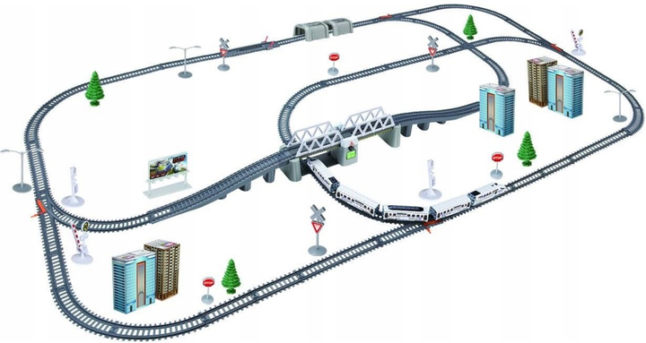 Потяг LEAN Toys Залізниця з коліями 12654 (5905214976880) - зображення 3