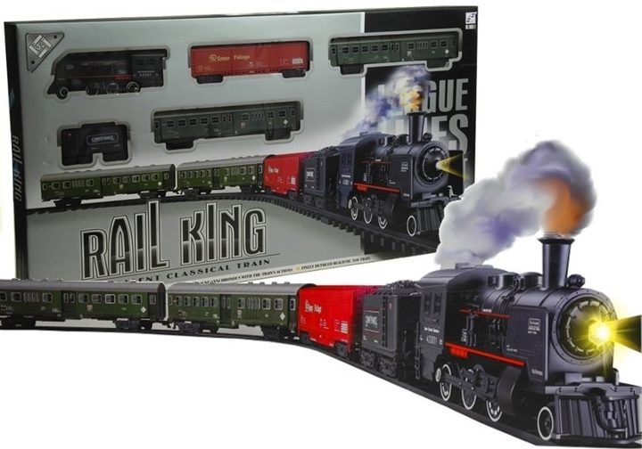 Залізничний набір LEAN Toys Rail King з димом та реалістичними ефектами 1017 (5905214976958) - зображення 2