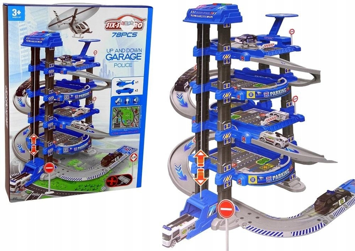 Гараж для автомобілів LEAN Toys Поліція 14610 (5905515350648) - зображення 2
