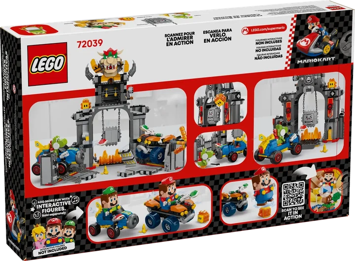 Конструктор LEGO Super Mario Mario Kart – Bowser и его замок 1068 деталей (72039) - Фото 15 Конструктор LEGO Super Mario Mario Kart – Bowser и его замок 1068 деталей (72039) - изображение 15